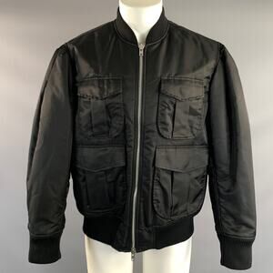 SIMONE ROCHA Size M Black Polyamide Bomber Jacket